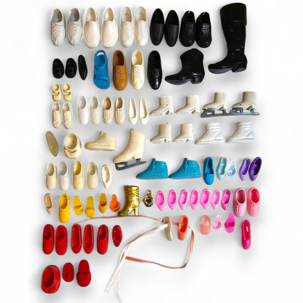 Fashion Doll Shoe Lot Barbie Ken Miscellaneous Vintage 1990s SOME SINGLES